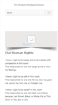 Mobile Screenshot of farhorizonsmontessori.com