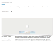 Tablet Screenshot of farhorizonsmontessori.com